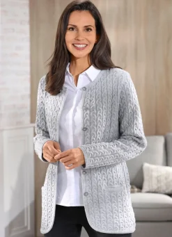 Strickjacke mit Schurwolle