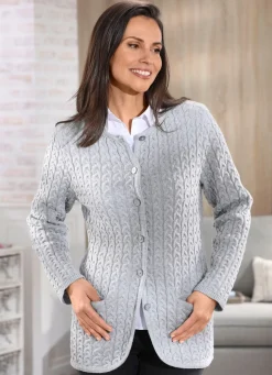 Strickjacke mit Schurwolle