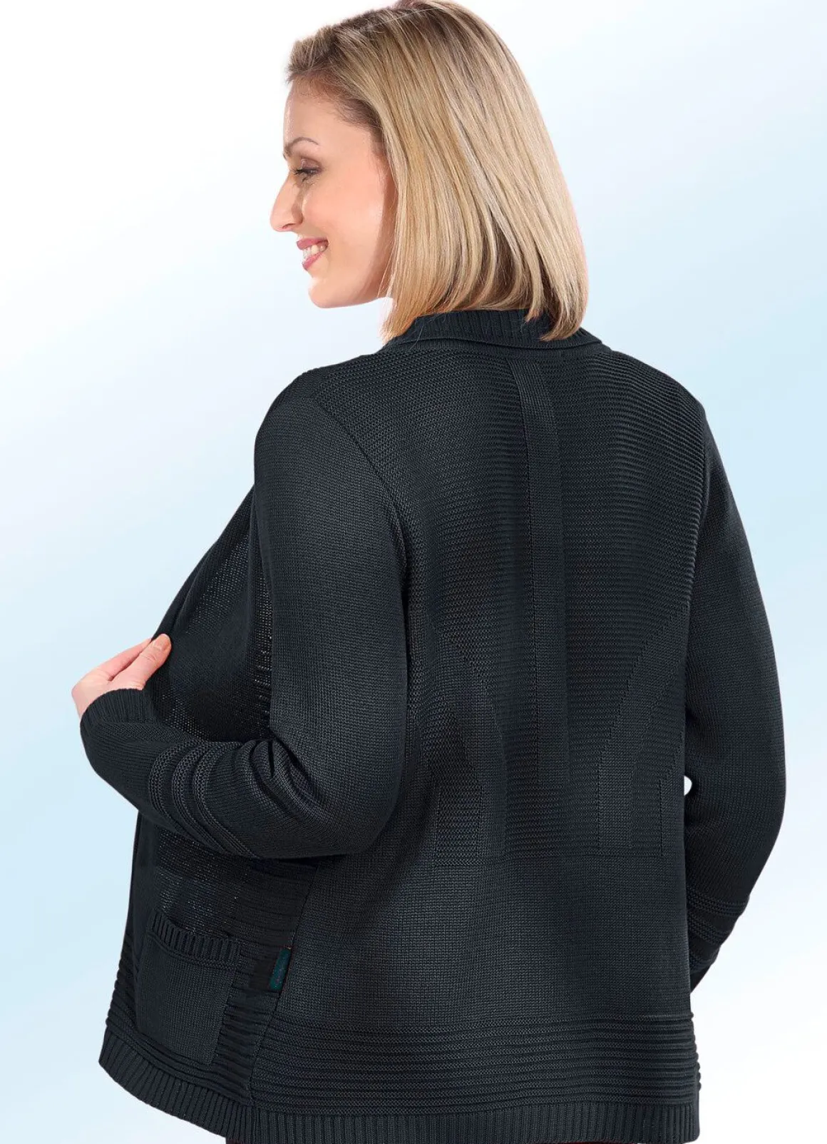 Strickjacke mit Strukturen