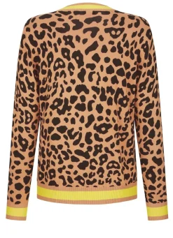 Strickjacke mit Tierfell-Optik