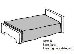 Tagesdecken mit Karosteppung und Kissenbezüge