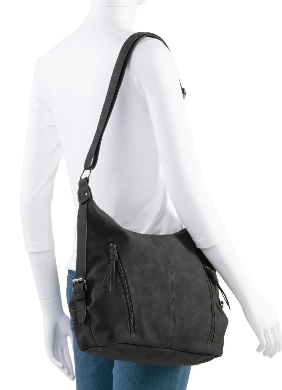 Tasche aus weichem, dezent schattiertem Synthetik