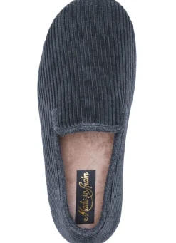 Textil-Hausschuh in Cord-Optik
