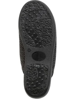 Textil-Pantoffel mit Warmfutter aus reiner Wolle