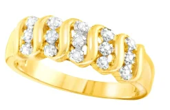 Toller Damenring mit 3 Diamanten