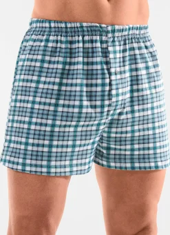 Viererpack Boxershorts mit knöpfbarem Eingriff