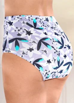 Viererpack Slips mit Floraldruck