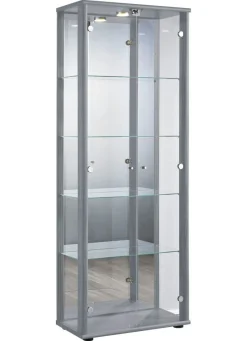 Vitrine, 2-türig, mit LED-Beleuchtung