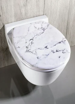 WC-Sitz aus Duroplast in Marmor-Optik