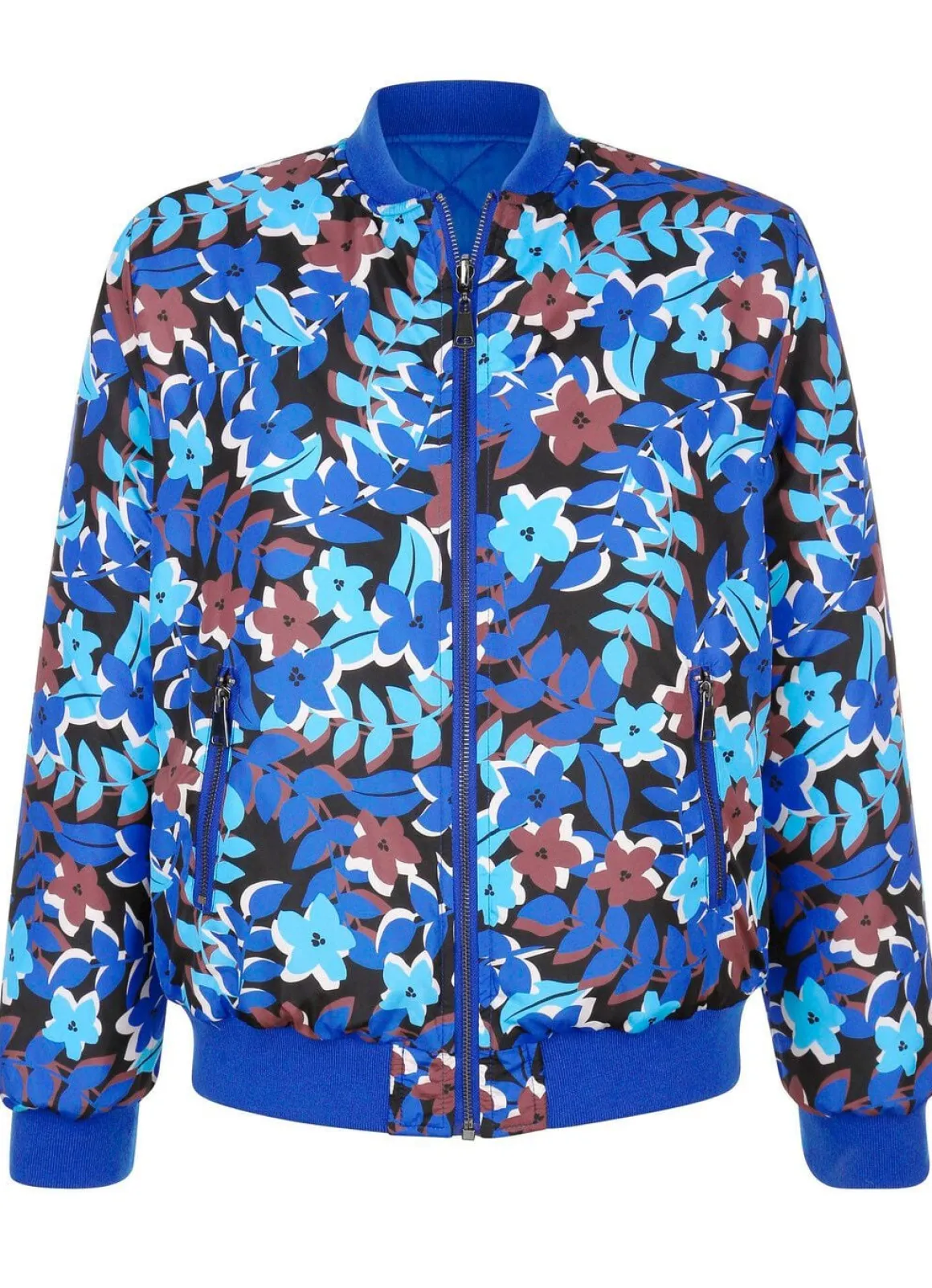 Wendeblouson mit Rippenstrickbündchen