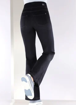 Yoga-Jeans mit ausgestellter Fußweite