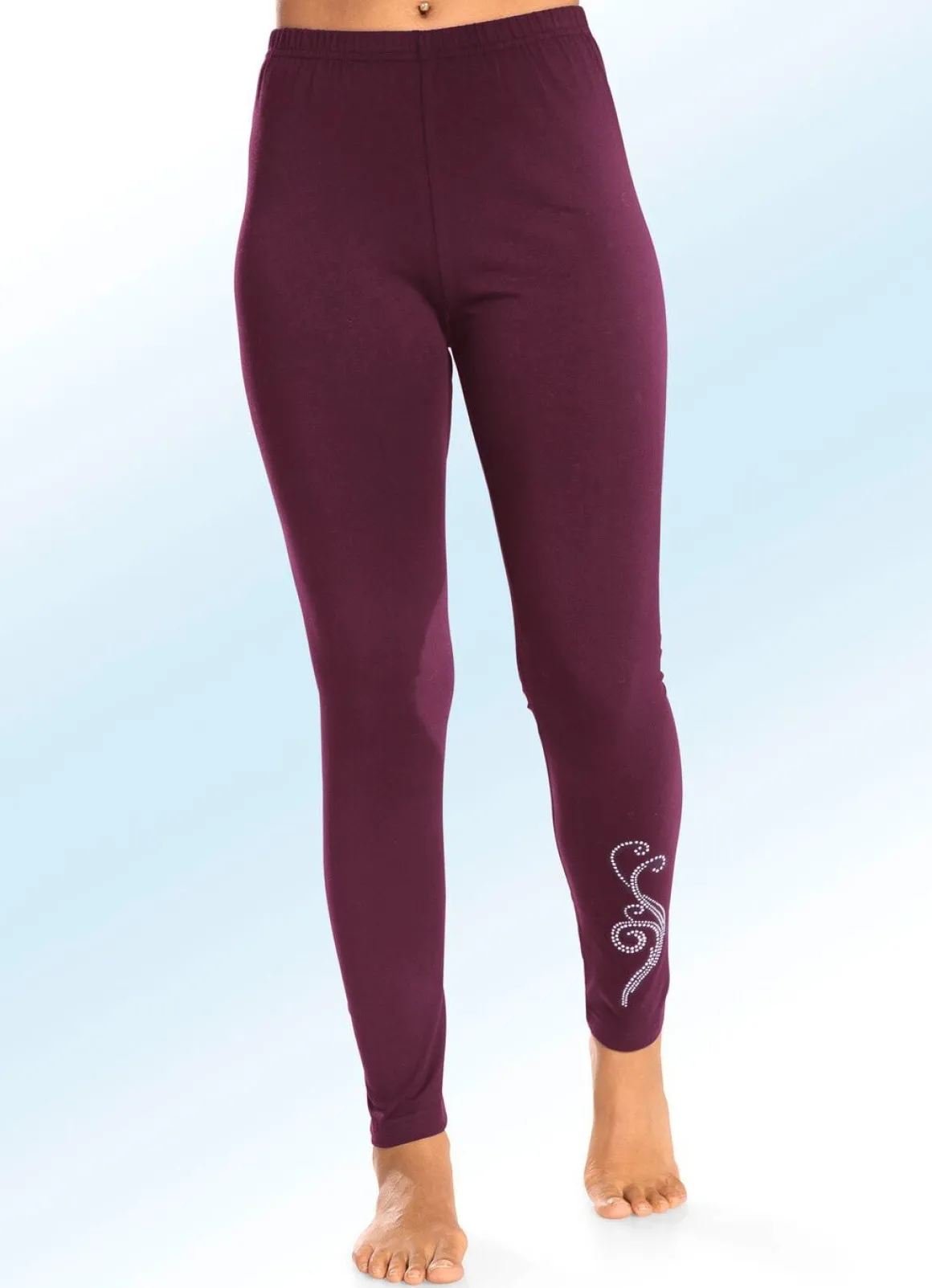 Zweierpack Leggings mit bequemem Dehnbund